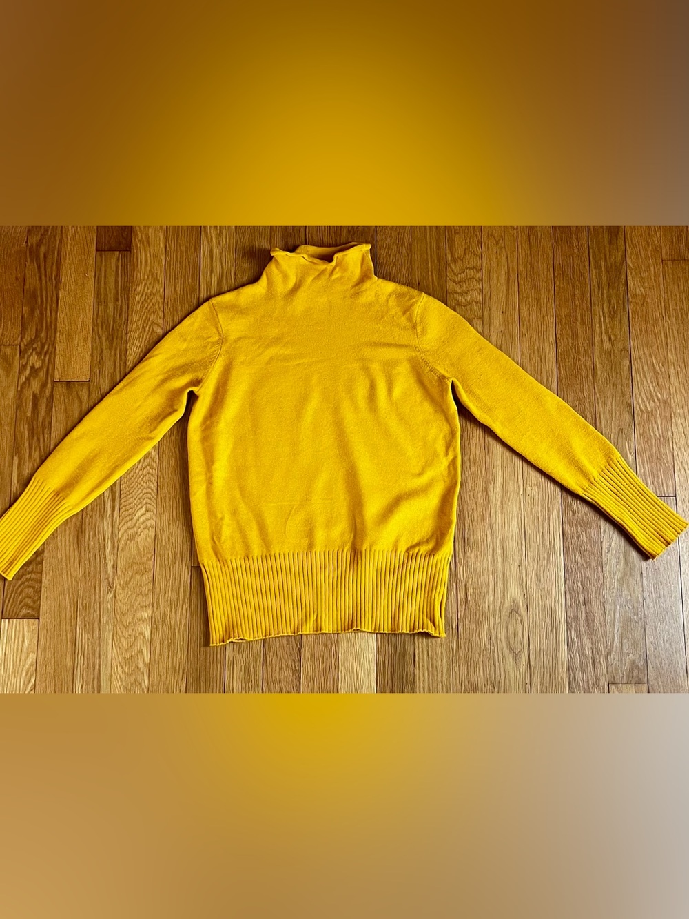 French Connection Mustard Turtleneck Sweater